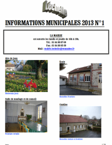 Léchelle info n° 1/2013