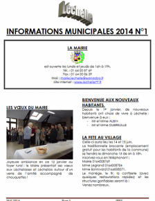 Léchelle info n° 1/2014